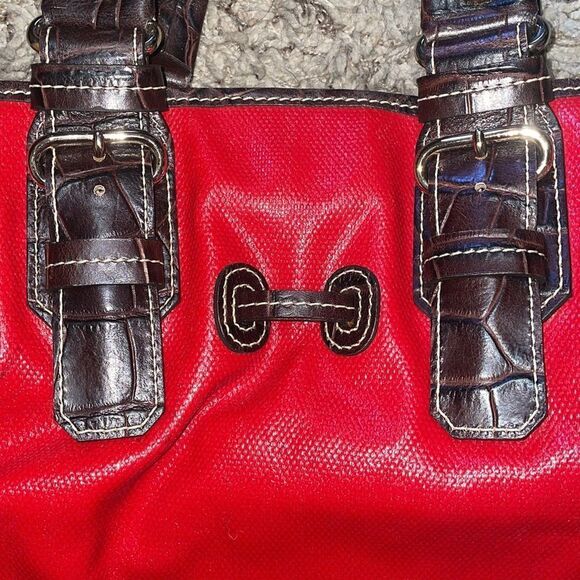 Dooney & Bourke Medium Chiara Handbag Red Brown - Picture 10 of 16